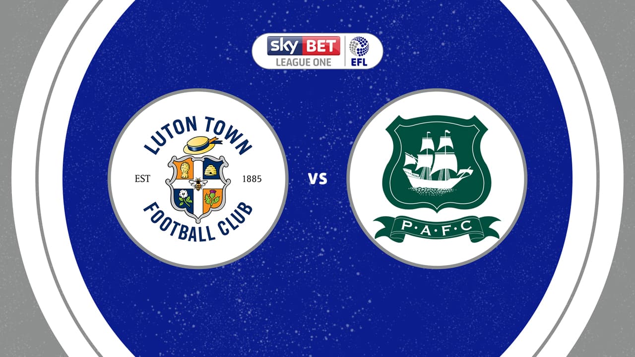 Luton Town vs Plymouth Argyle