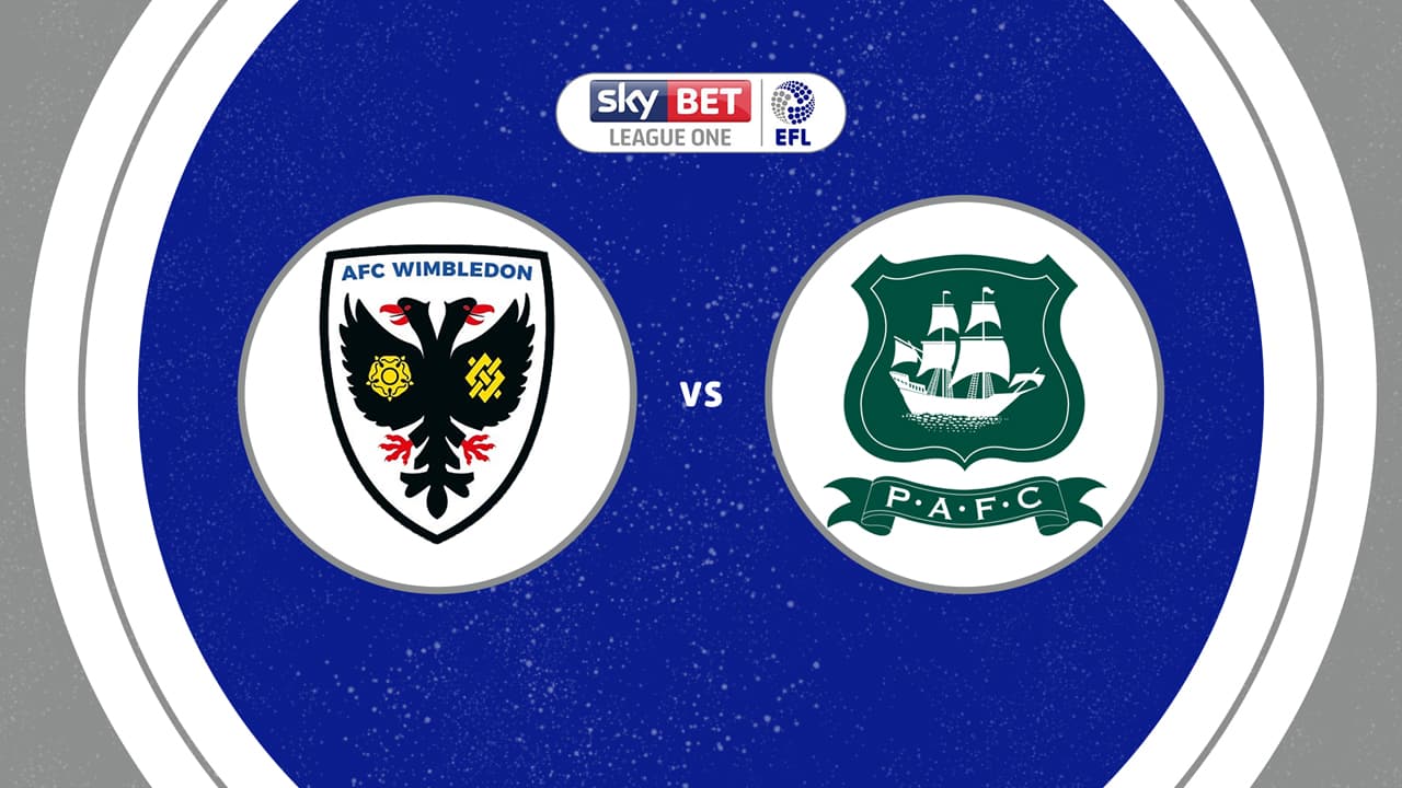 AFC Wimbledon vs Plymouth Argyle