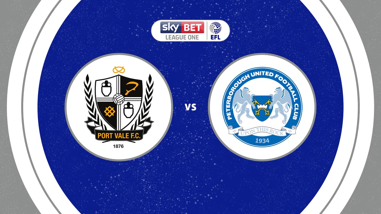 Port Vale vs Peterborough United