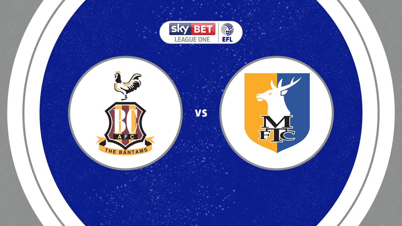 Bradford City vs Mansfield Town