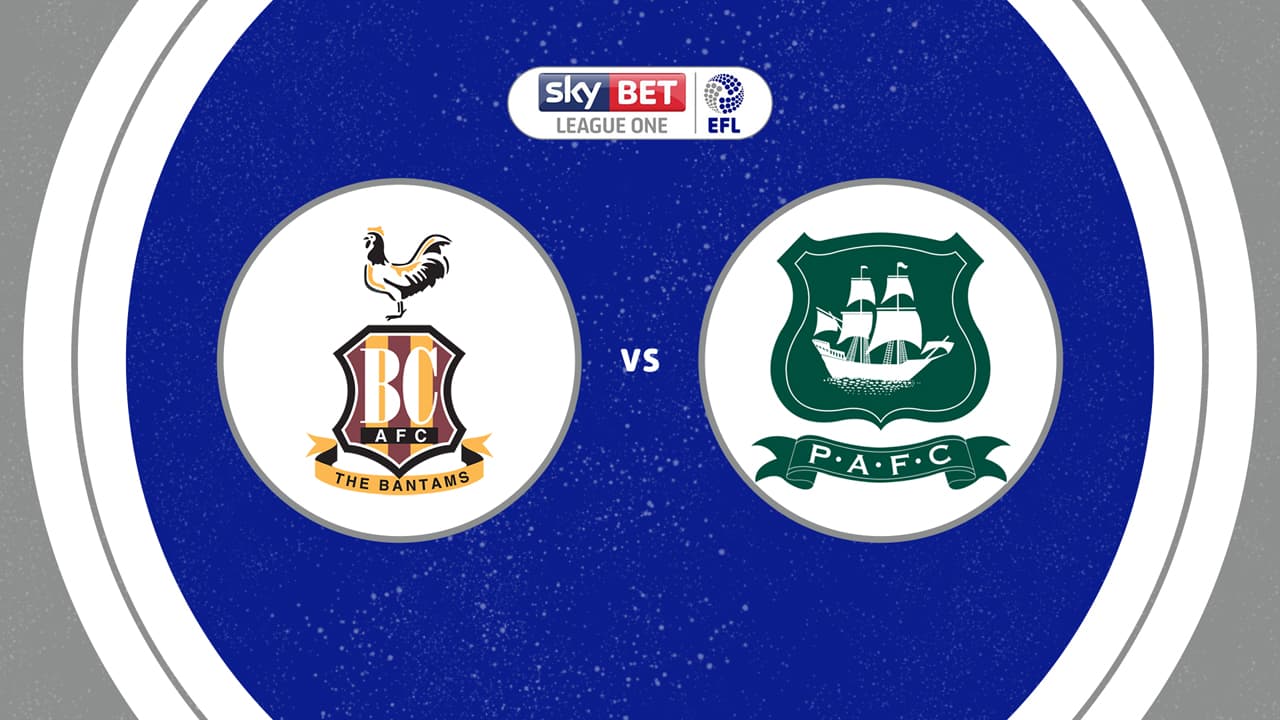 Bradford City vs Plymouth Argyle