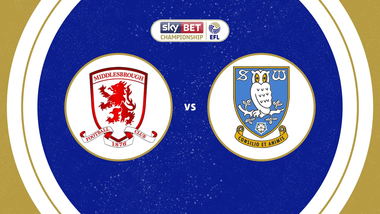 Middlesbrough vs Sheffield Wednesday