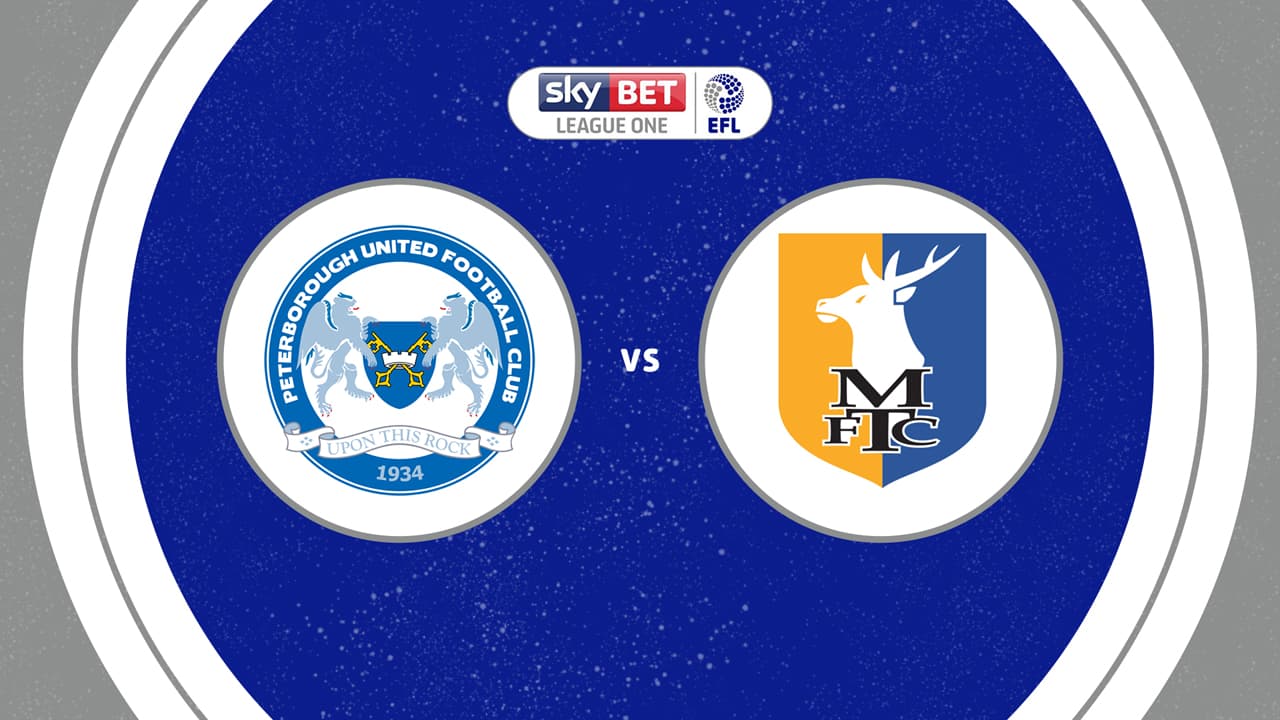 Peterborough United vs Mansfield Town