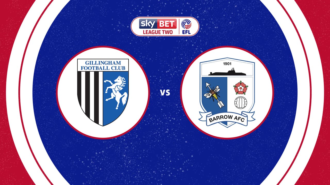 Gillingham vs Barrow
