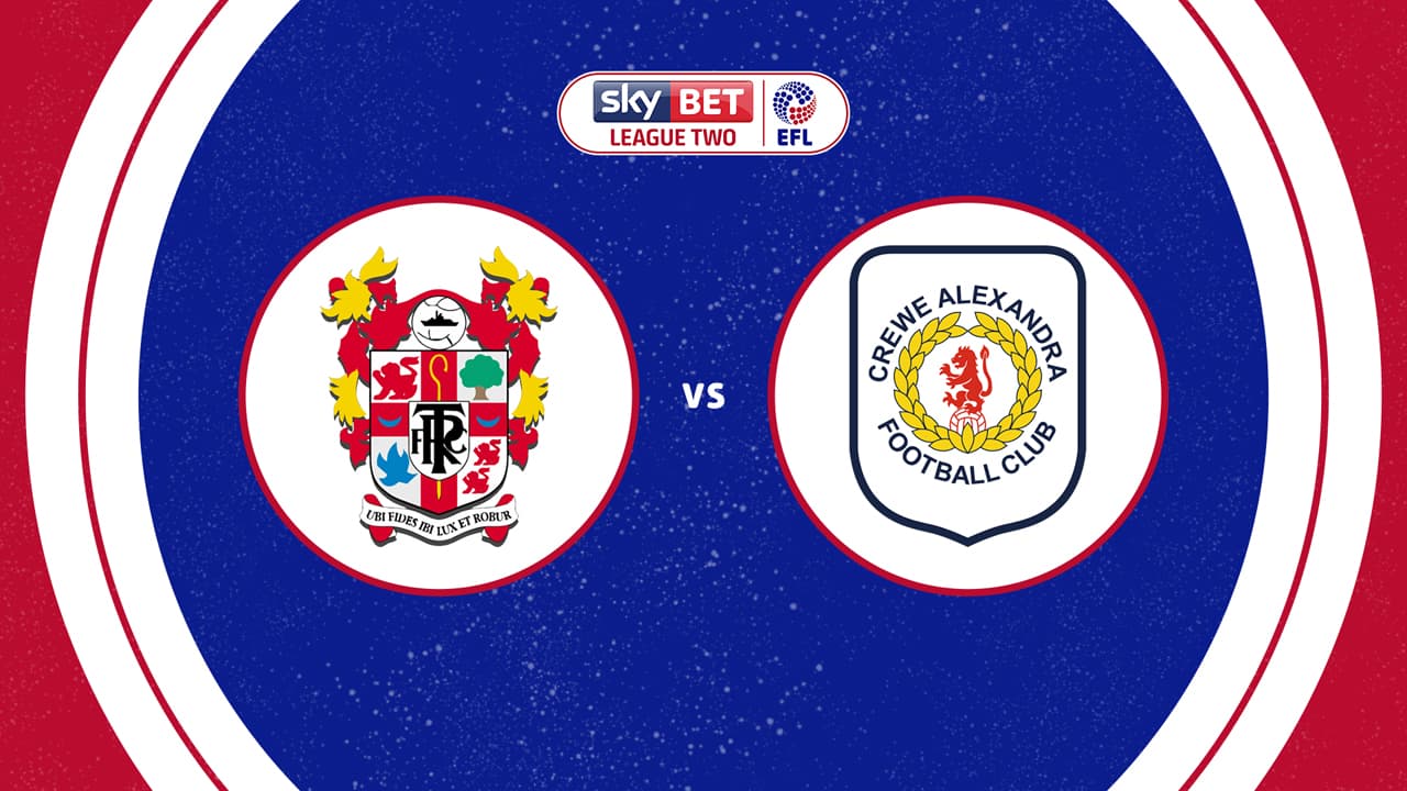 Tranmere Rovers vs Crewe Alexandra