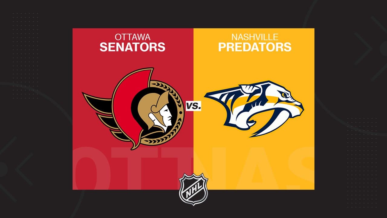 Ottawa Senators vs Nashville Predators