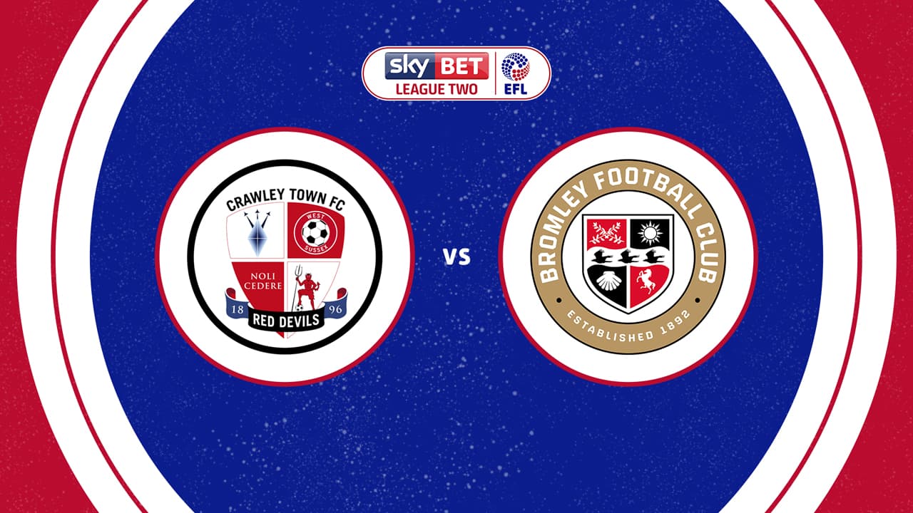 Crawley Town vs Bromley