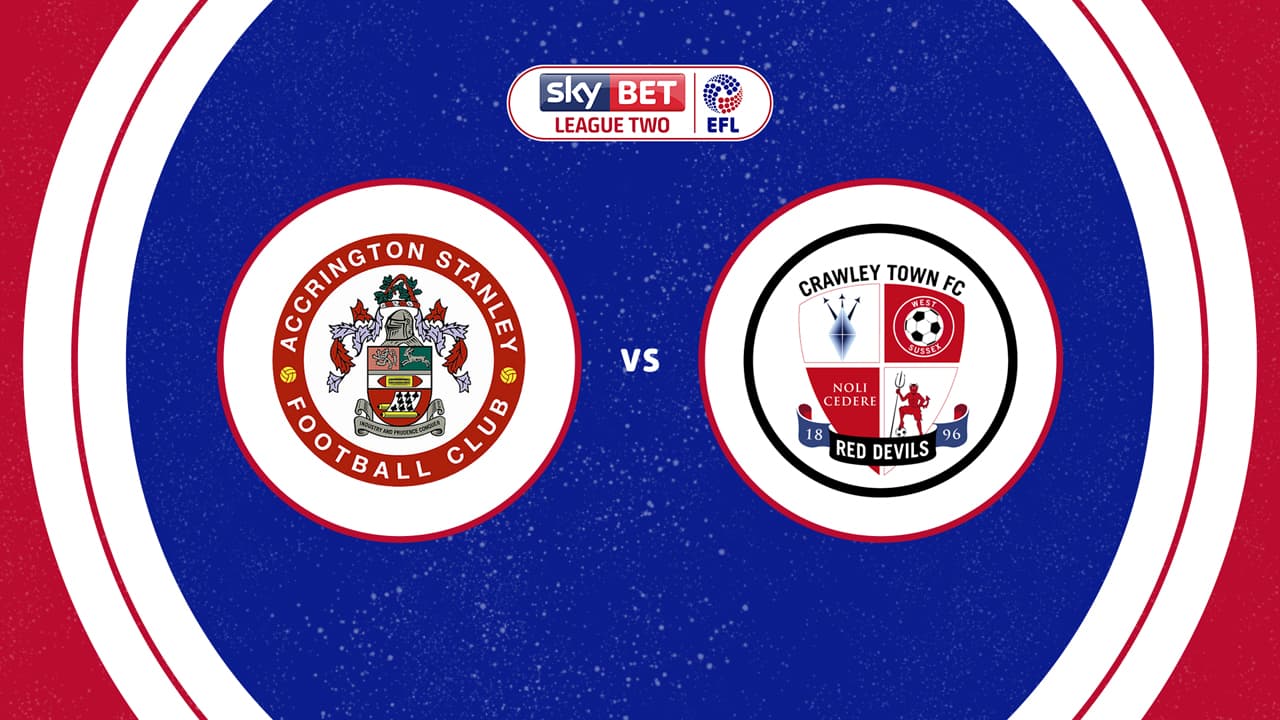 Accrington Stanley vs Crawley Town