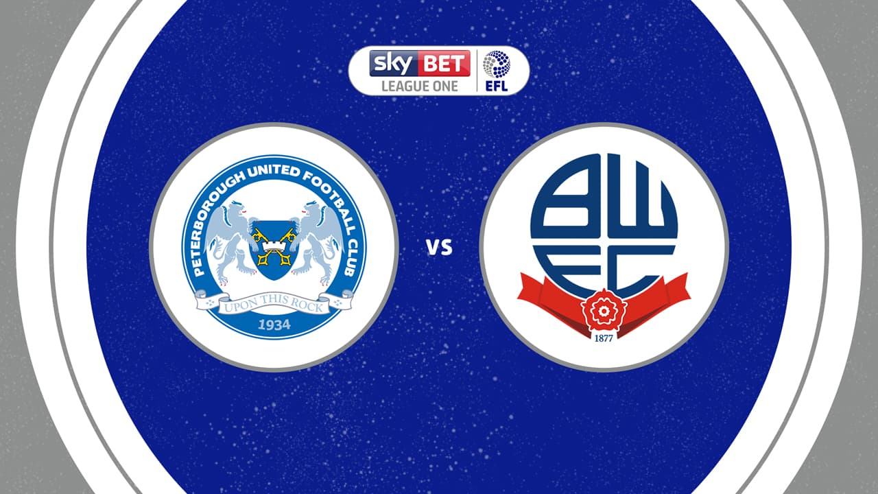 Peterborough United vs Bolton Wanderers