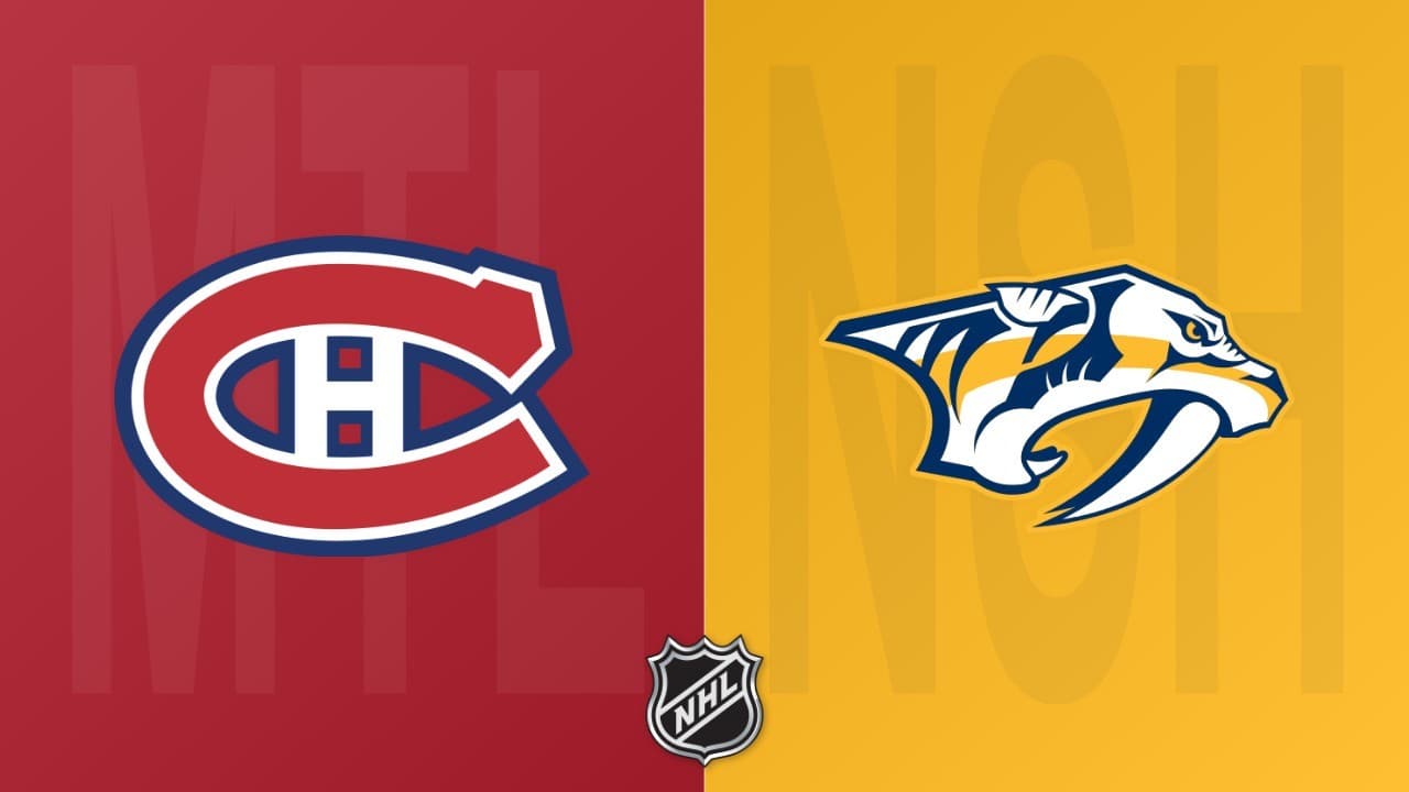 Nashville Predators vs Montreal Canadiens