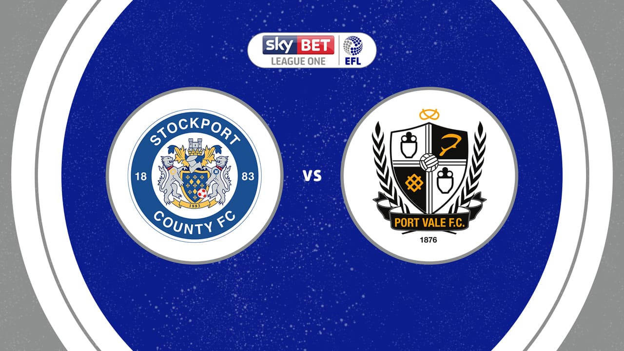 Stockport County vs Port Vale