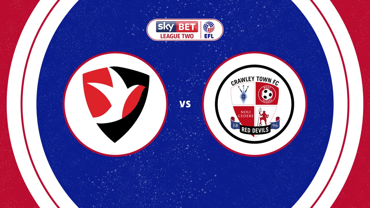 Cheltenham Town vs Crawley Town