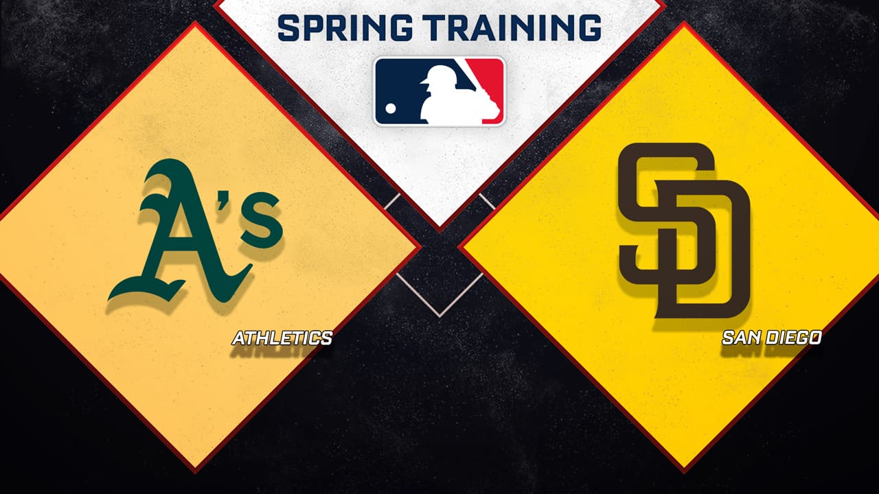 Athletics vs San Diego Padres