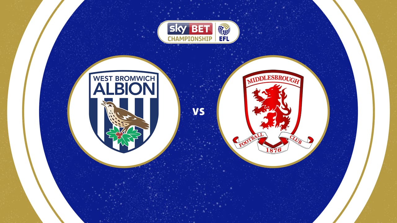 West Bromwich Albion vs Middlesbrough