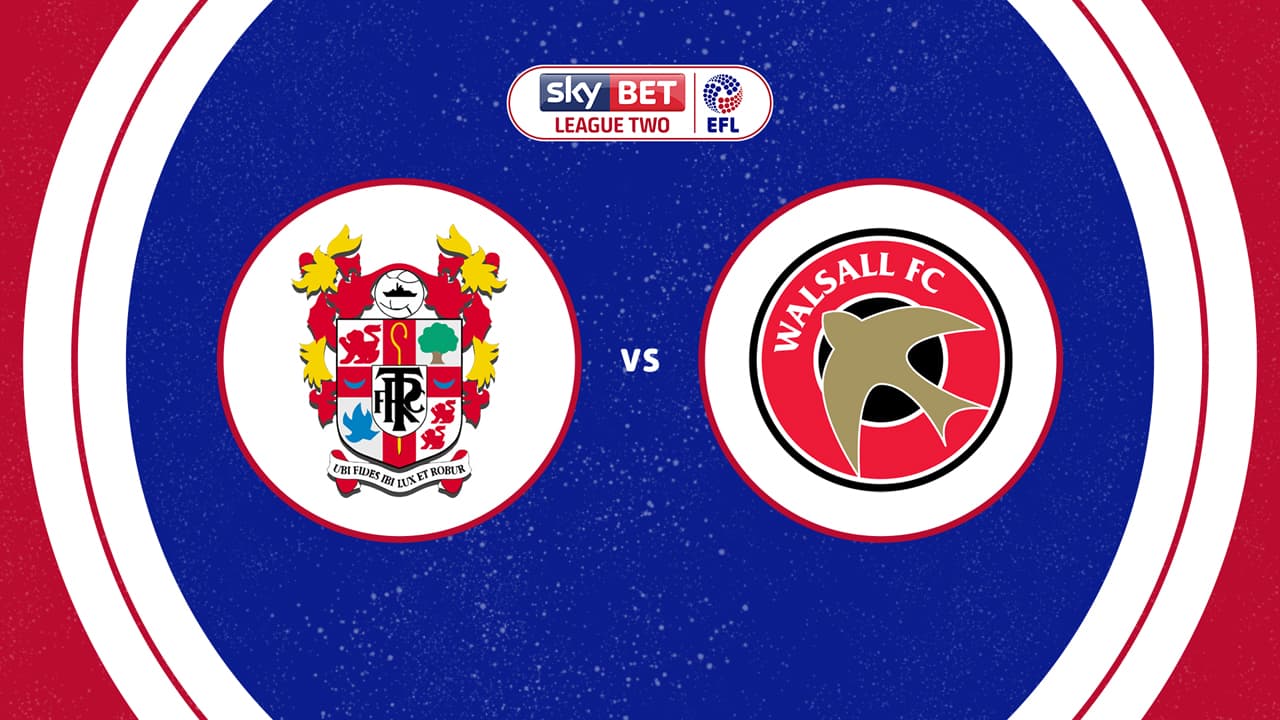 Tranmere Rovers vs Walsall