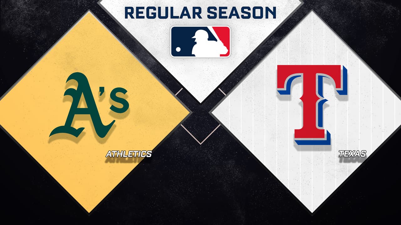 Athletics vs Texas Rangers