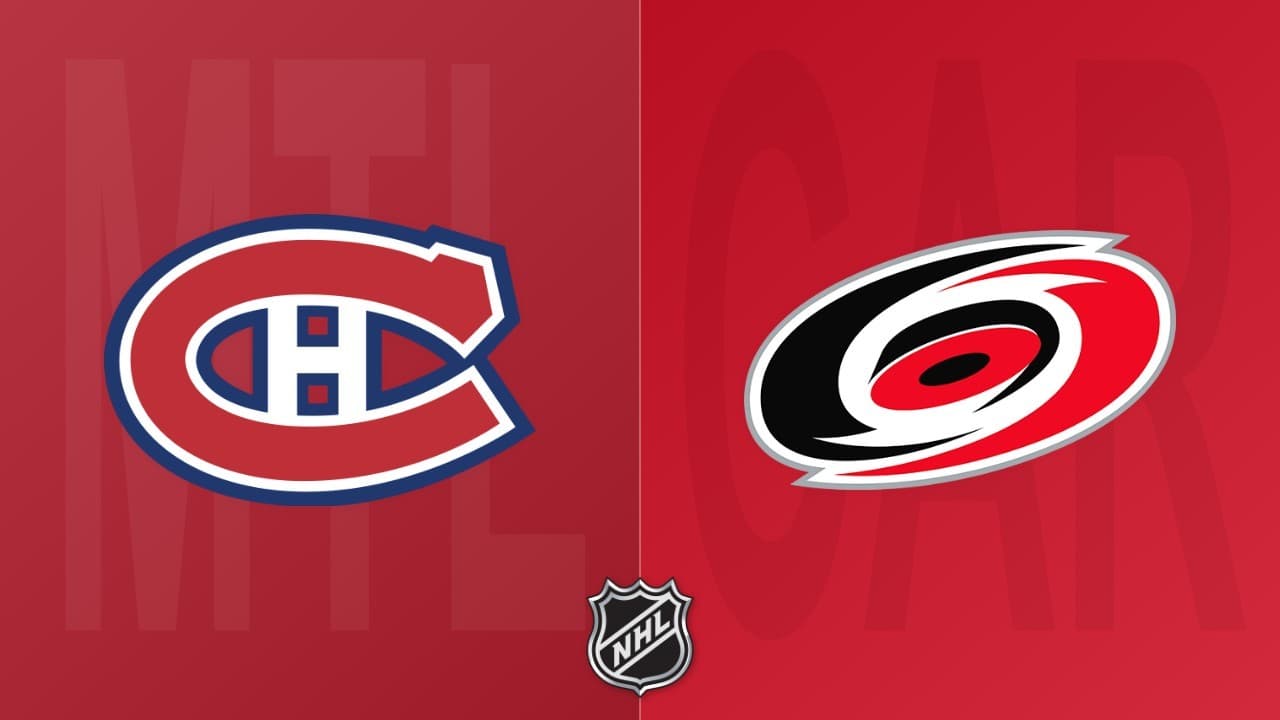 Carolina Hurricanes vs Montreal Canadiens
