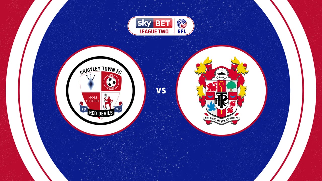 Crawley Town vs Tranmere Rovers