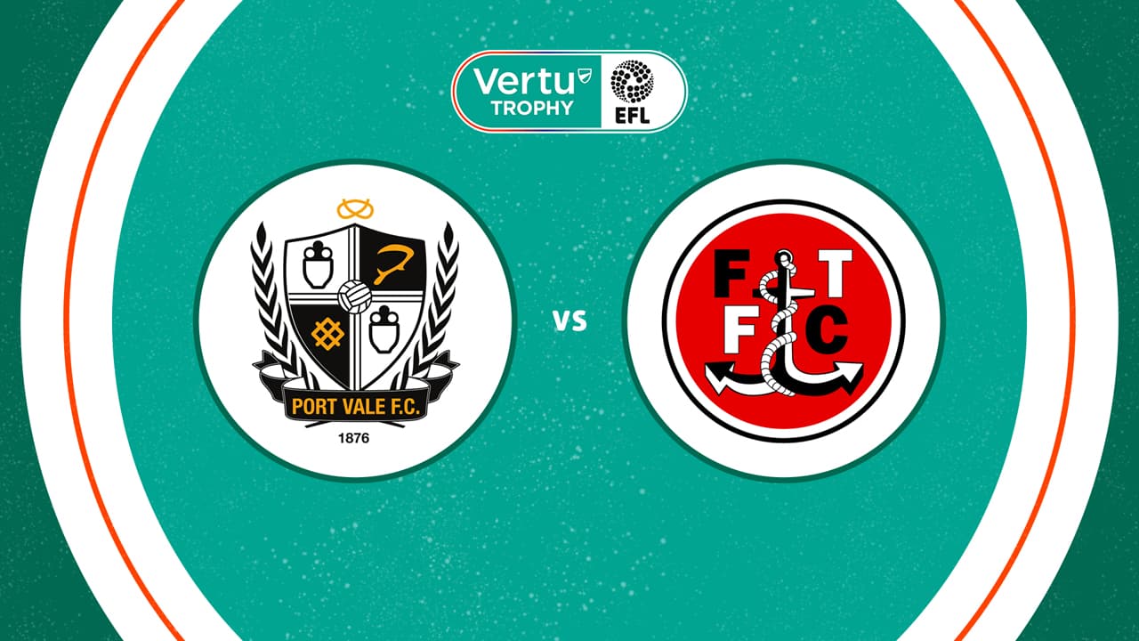 Port Vale vs Fleetwood Town