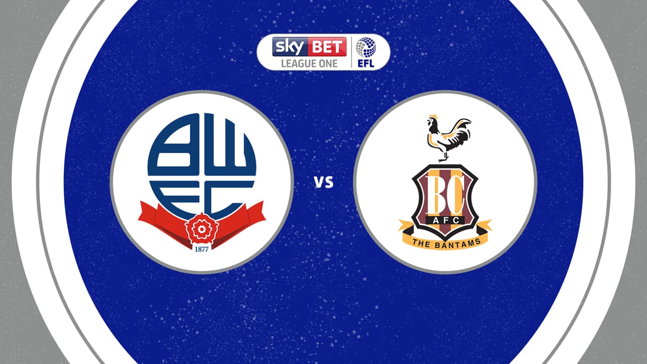 Bolton Wanderers vs Bradford City